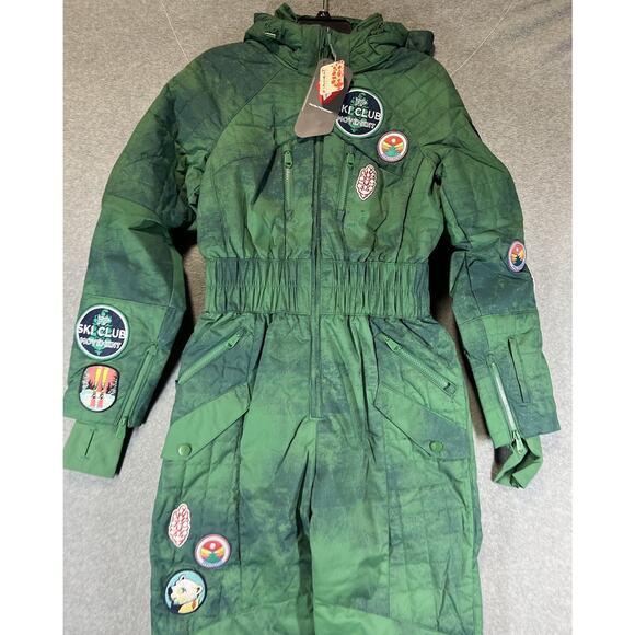 Free People All Prepped Patch Ski Suit Size Small Green $798 - Picture 6 of 14